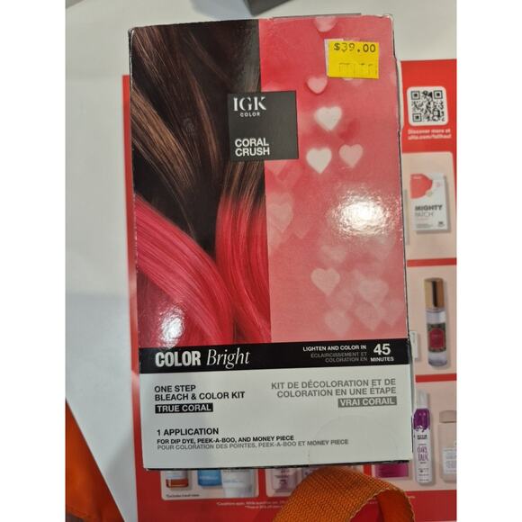 IGK Color Bright One Step Bleach & Color Kit for Accent Pieces ICE BREAKER NIB - Picture 1 of 1